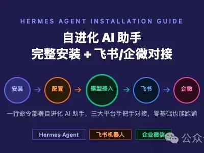 Hermes Agent 完整安装 + 飞书 & 企微 对接教程