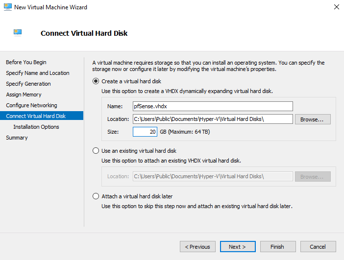 在 Hyper-V 上安装 pfSense 防火墙教程
