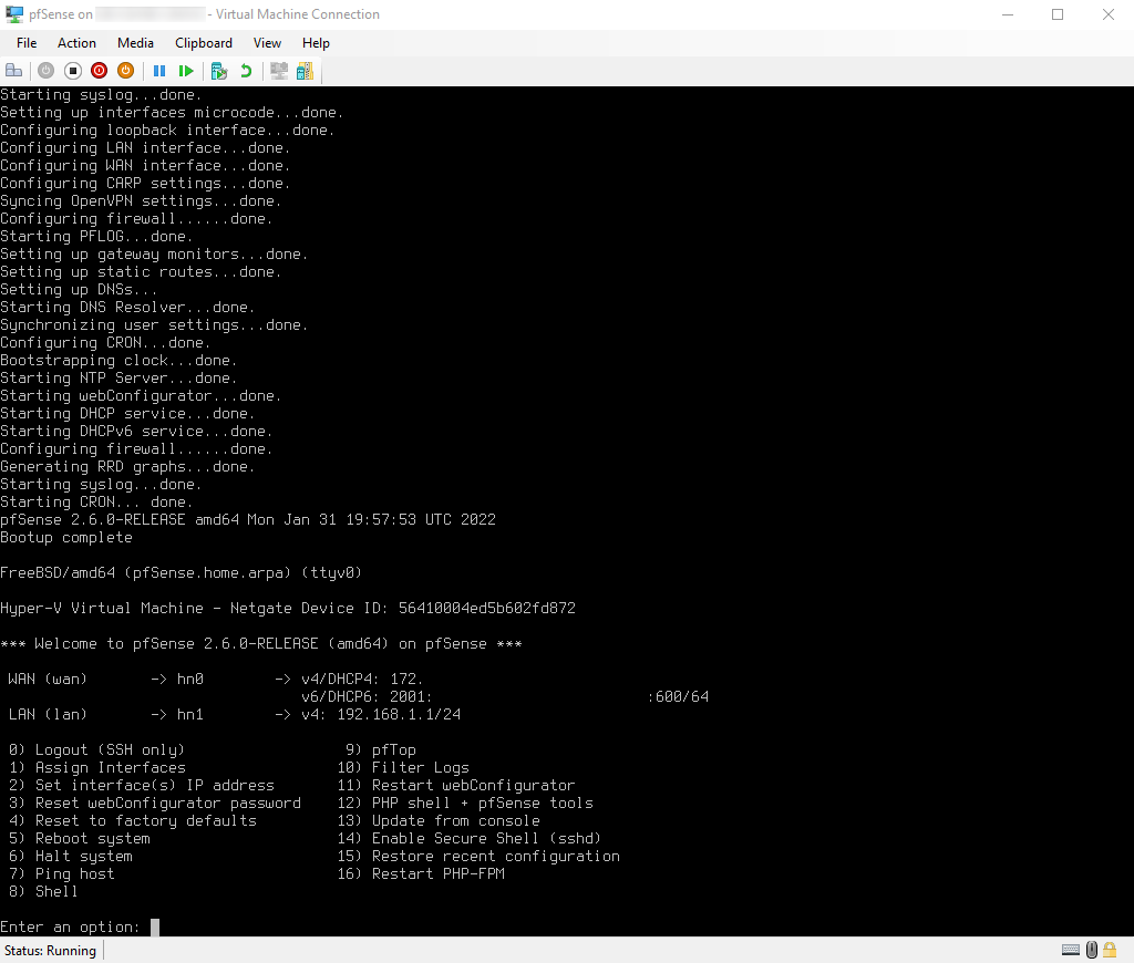 在 Hyper-V 上安装 pfSense 防火墙教程