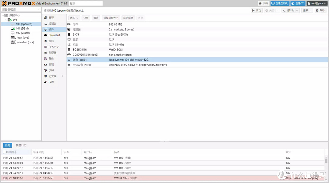 [我的NAS+HTPC折腾之旅]篇十五：PVE下安装openwrt软路由,单网口实战主路由