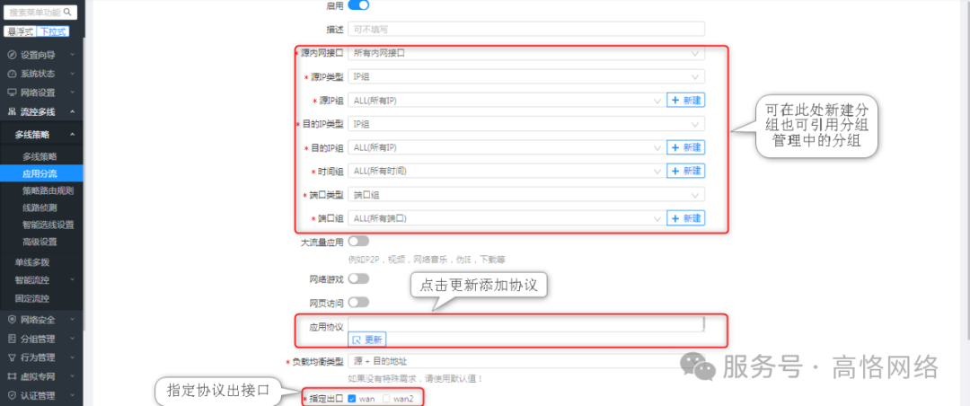 高恪路由器操作手册(流控多线)