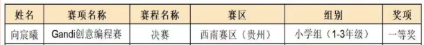 2025全国青少年信息素养大赛总决赛-一等奖名单
