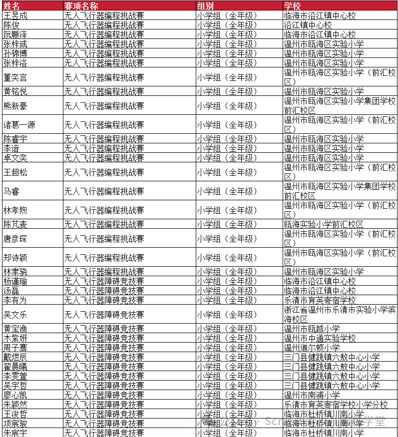 2025全国青少年信息素养大赛总决赛-一等奖名单