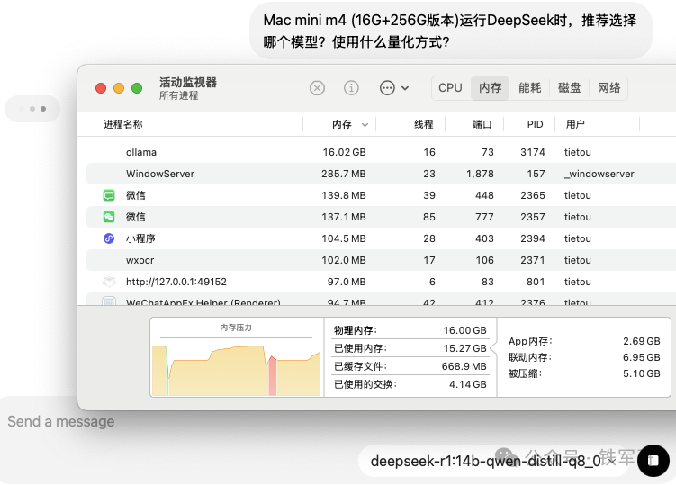 29瓦功耗运行140亿参数模型！Mac mini M4的AI能效革命