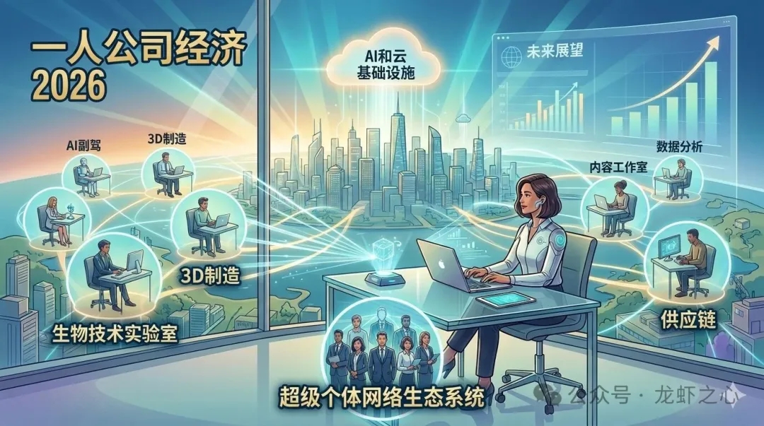 10 亿一人公司涌现：2026 开启 OPC 经济体新纪元