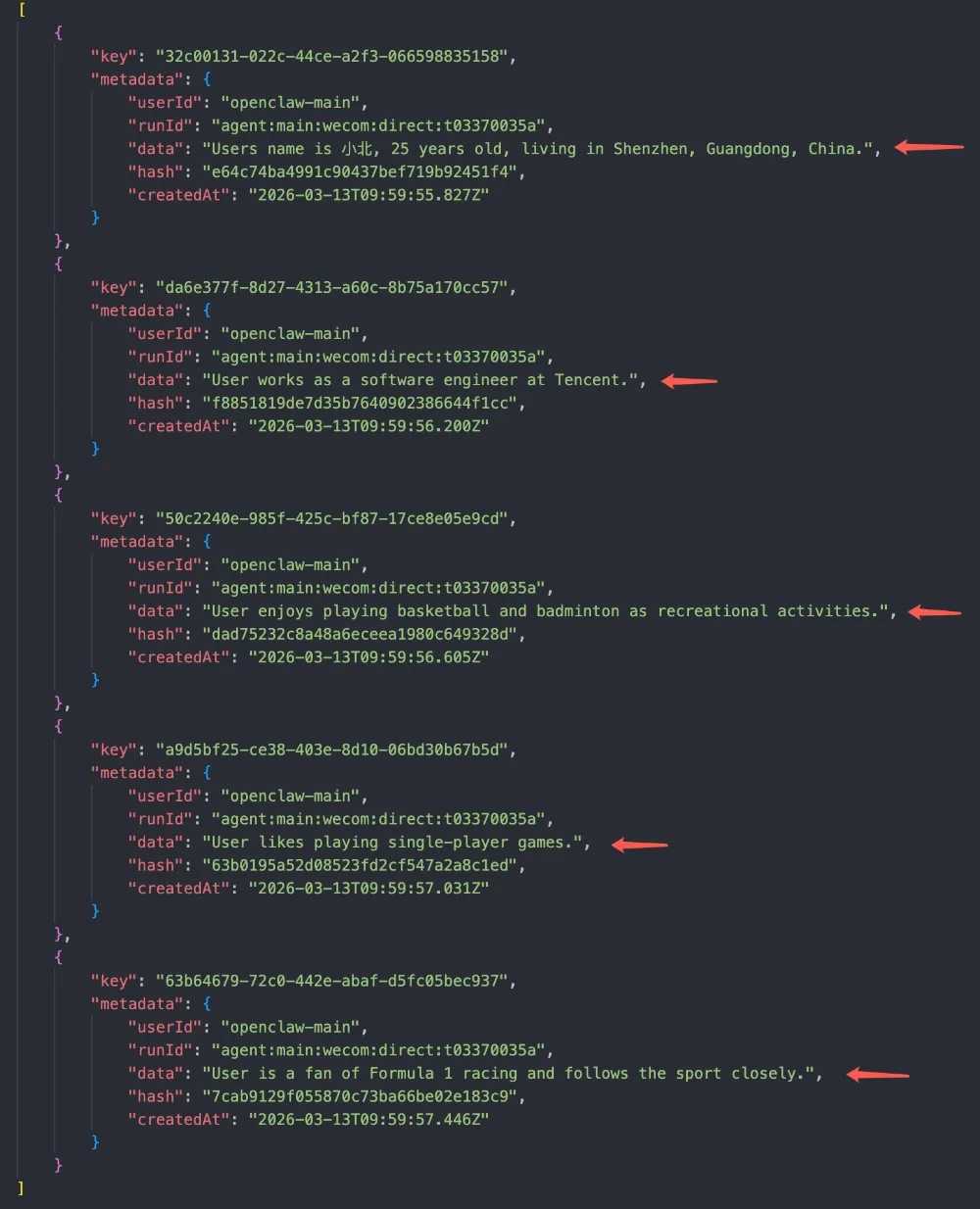 COS Vectors + mem0 为OpenClaw构建持久化记忆层让你的“小龙虾”不遗忘 第8张 COS Vectors + mem0 为OpenClaw构建持久化记忆层让你的“小龙虾”不遗忘 第8张