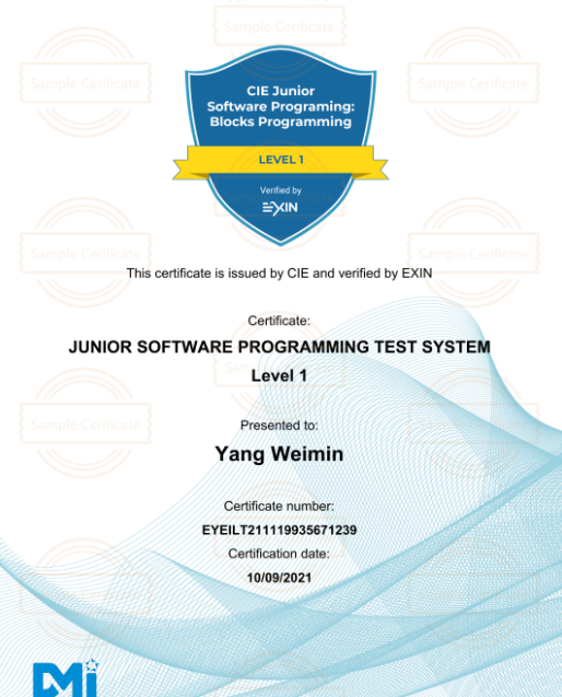 中国电子学会与EXIN的战略合作:EXIN青少年信息科学国际鉴定认证 第10张 中国电子学会与EXIN的战略合作:EXIN青少年信息科学国际鉴定认证 第10张