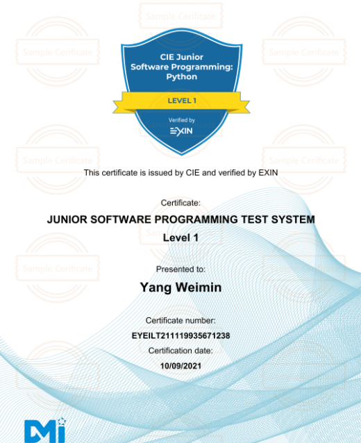 中国电子学会与EXIN的战略合作:EXIN青少年信息科学国际鉴定认证 第11张 中国电子学会与EXIN的战略合作:EXIN青少年信息科学国际鉴定认证 第11张