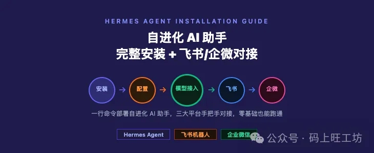 Hermes Agent 完整安装 + 飞书 & 企微 对接教程