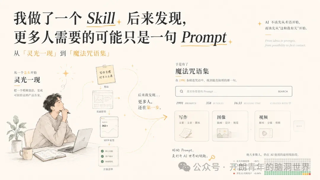 我做了一个 Skill，后来发现，更多人需要的可能只是一句 Prompt  第1张